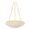Hudson Valley Lighting Summerside 4 Light 24.75 inch Vintage Gold Leaf Pendant Ceiling Light