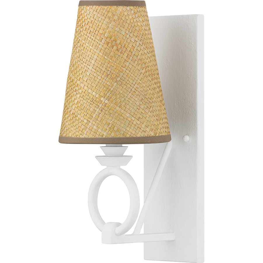 Hudson Valley Lighting Pendelton 1 Light 6 inch White Plaster Wall Sconce Wall Light
