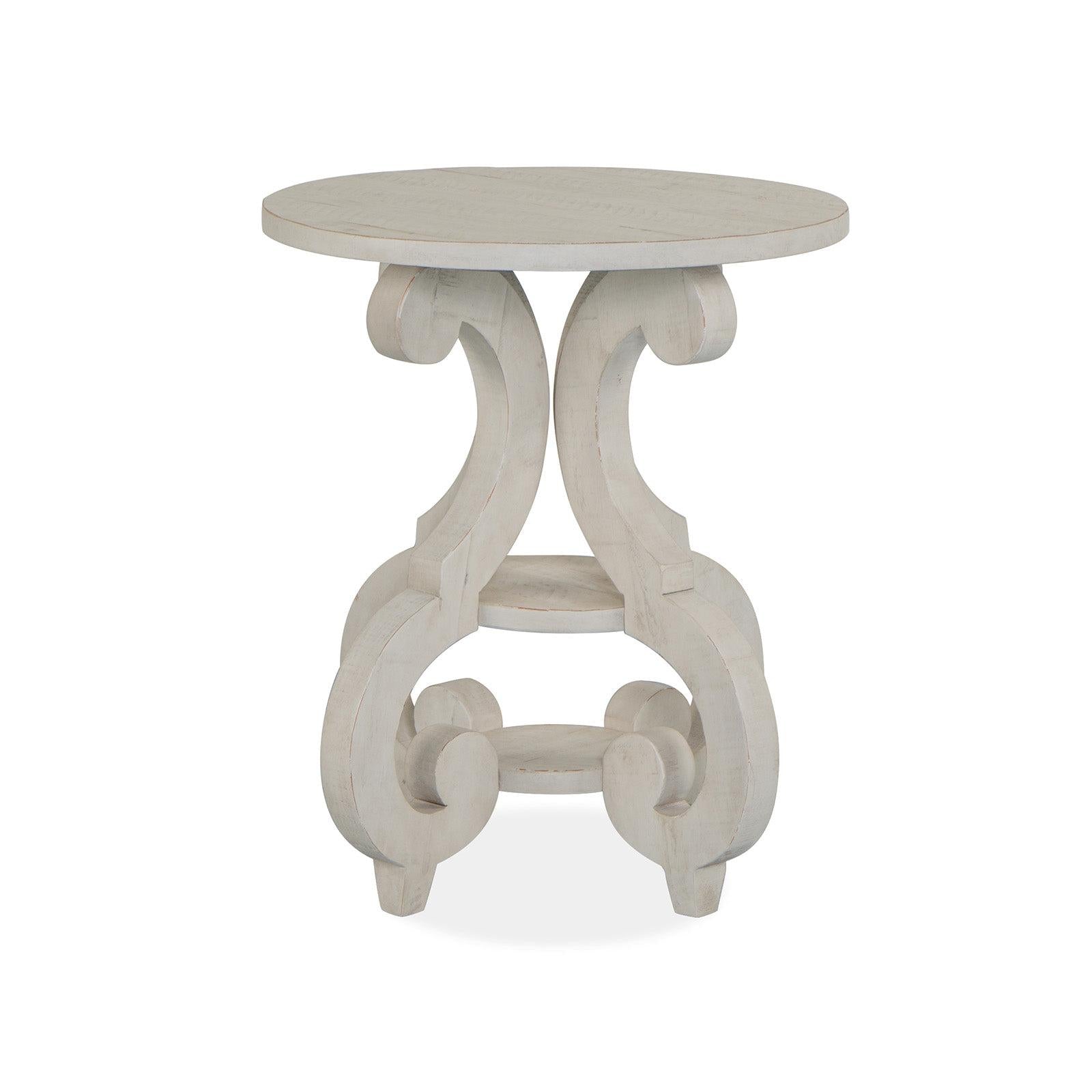 Magnussen Home Bronwyn Alabaster Round Accent Table