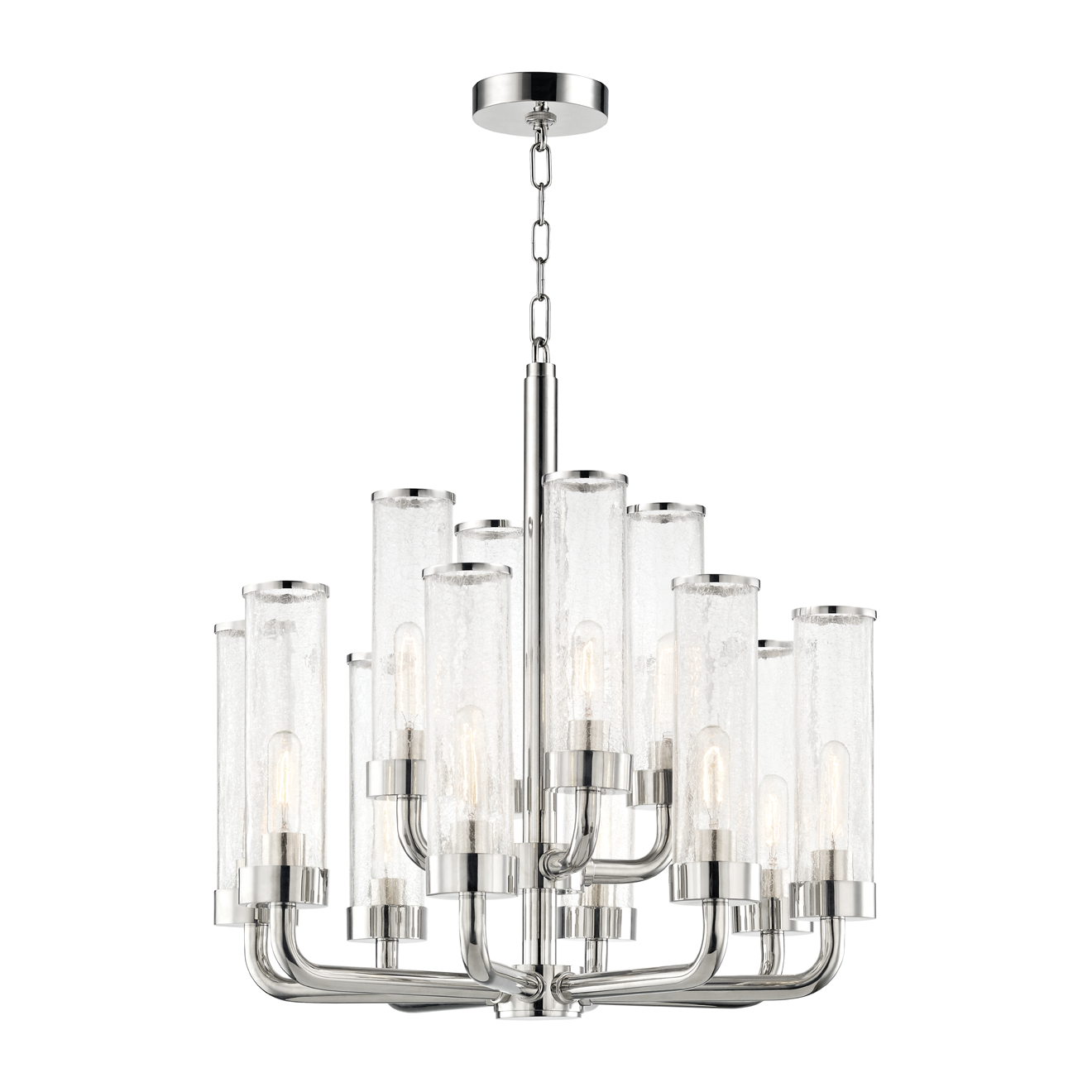 Hudson Valley Lighting Soriano 12 Light 26.5 inch Polished Nickel Chandelier Ceiling Light Clearance