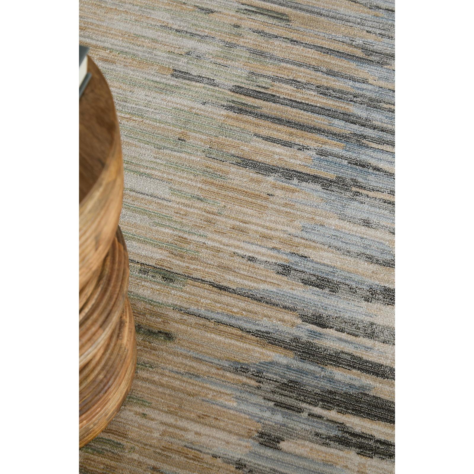 Feizy Greenwich 39U4F Modern Stripes, Ivory/Tan/Blue, Rug