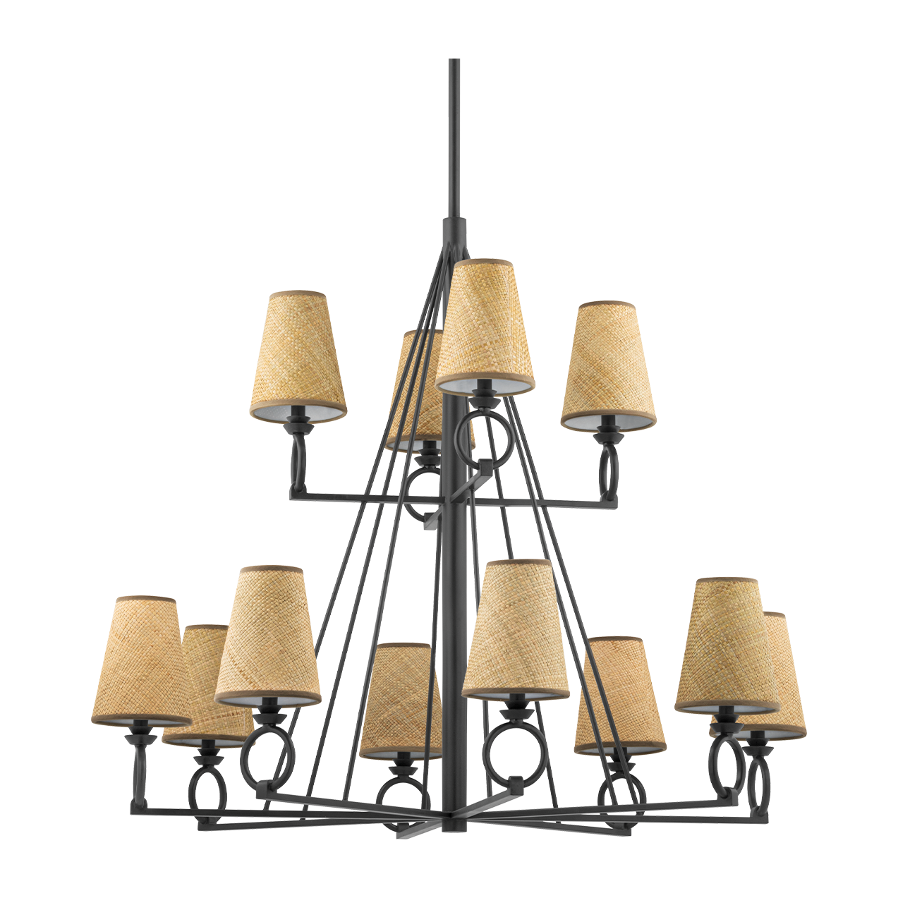 Hudson Valley Lighting Pendelton 12 Light 44 inch Chandelier Ceiling Light Clearance