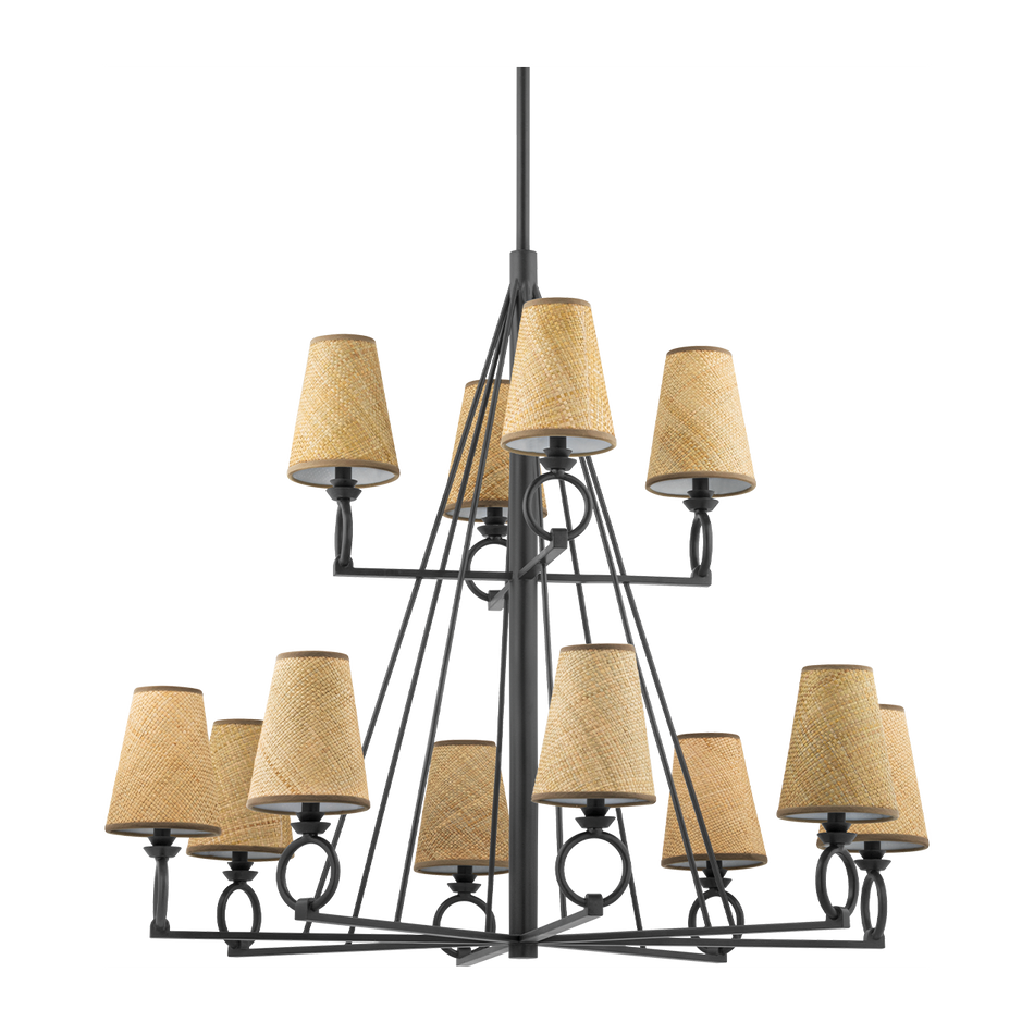 Hudson Valley Lighting Pendelton 12 Light 44 inch Chandelier Ceiling Light Clearance