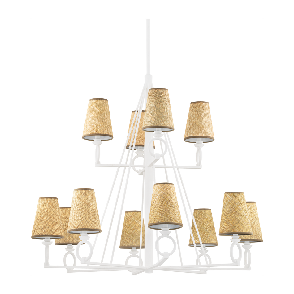 Hudson Valley Lighting Pendelton 12 Light 44 inch Chandelier Ceiling Light Clearance