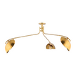 Hudson Valley Lighting Avondale 3 Light 62 inch Aged Brass Semi Flush Ceiling Light