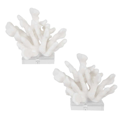 Uttermost Charbel White Bookends - Set of 2