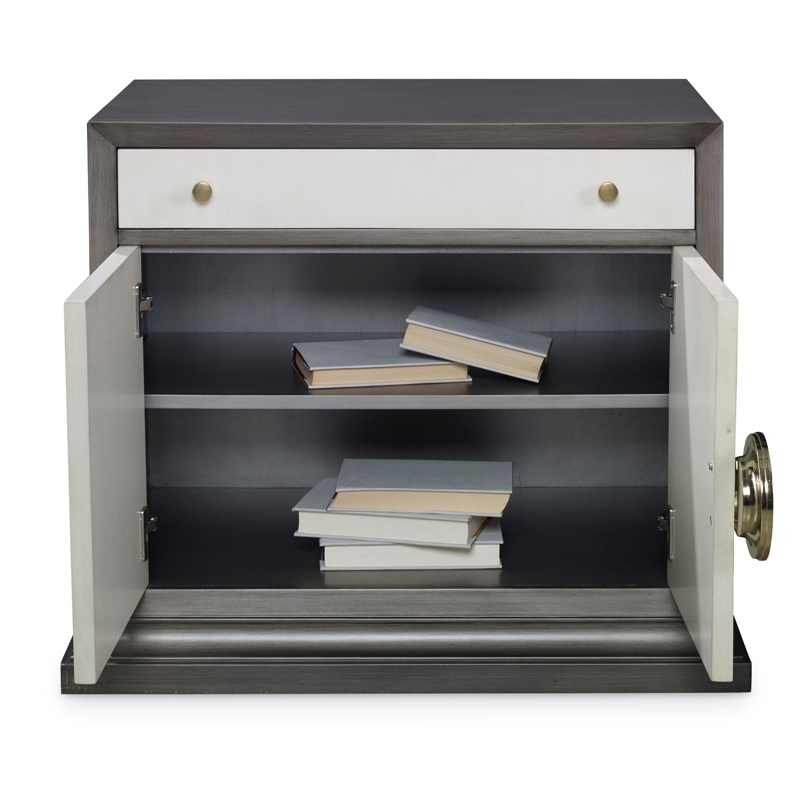 Ambella Soleil Nightstand - Grey / Linen