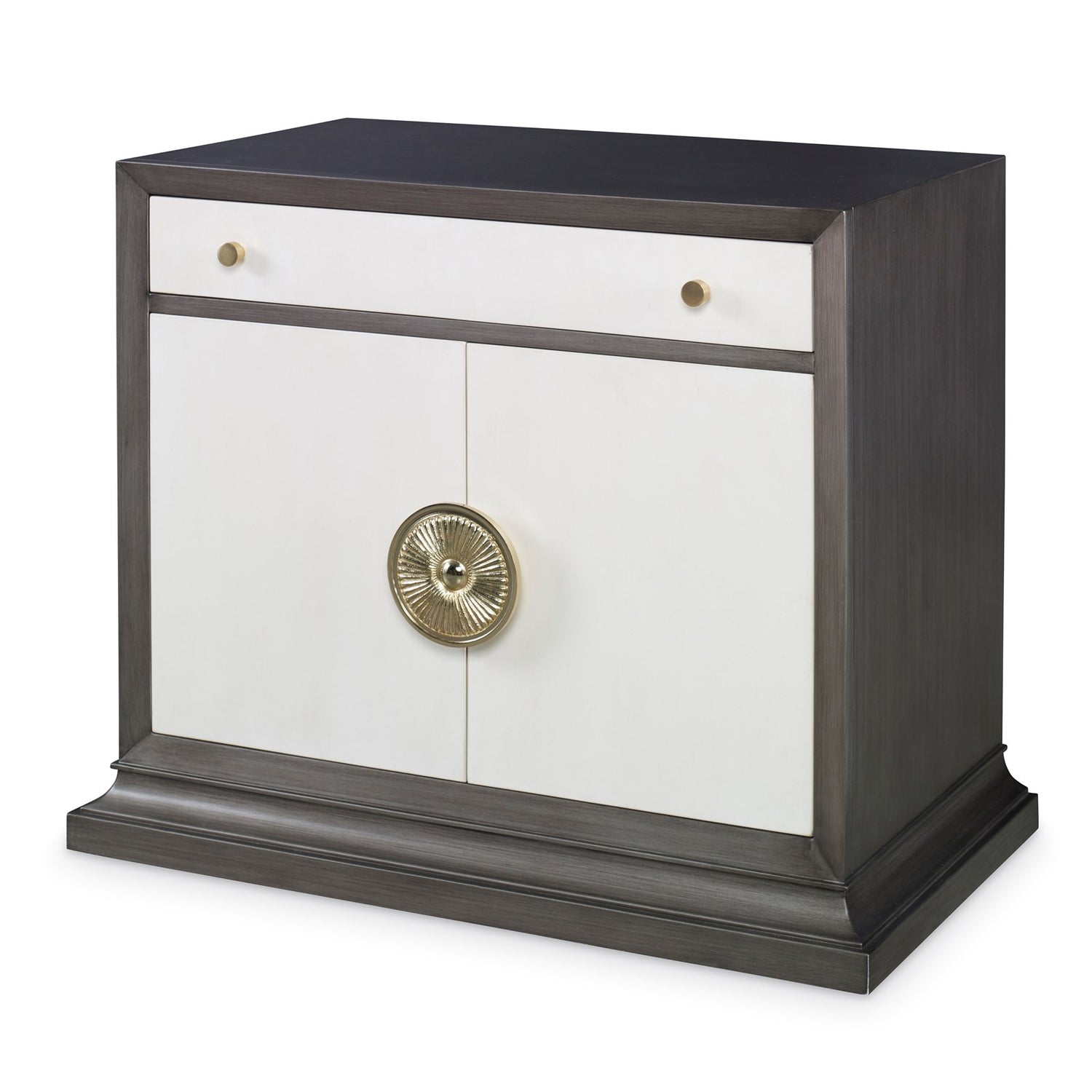 Ambella Soleil Nightstand - Grey / Linen