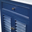Ambella Louvered Medium Sink Chest - Cadet Blue