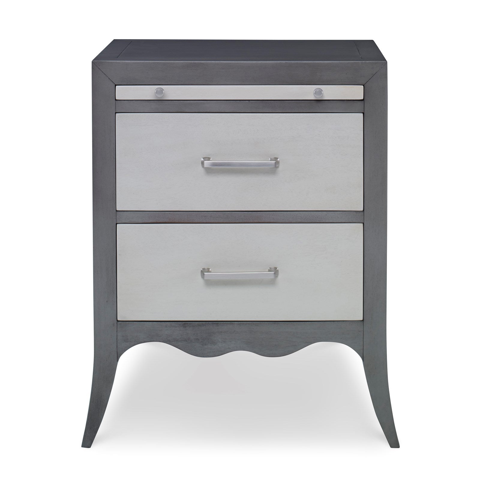 Ambella Beatrix Nightstand - Ash Grey / Linen