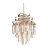 Corbett Chimera 3 Light Warm Silver Leaf Pendant Ceiling Light Clearance