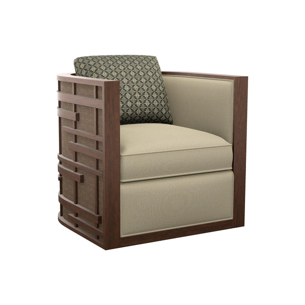 Tommy Bahama Home Featured Upholstery Semerang Swivel Chair