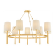 Hudson Valley Lighting Bridgeton 9 Light Aged Brass Chandelier Ceiling Light