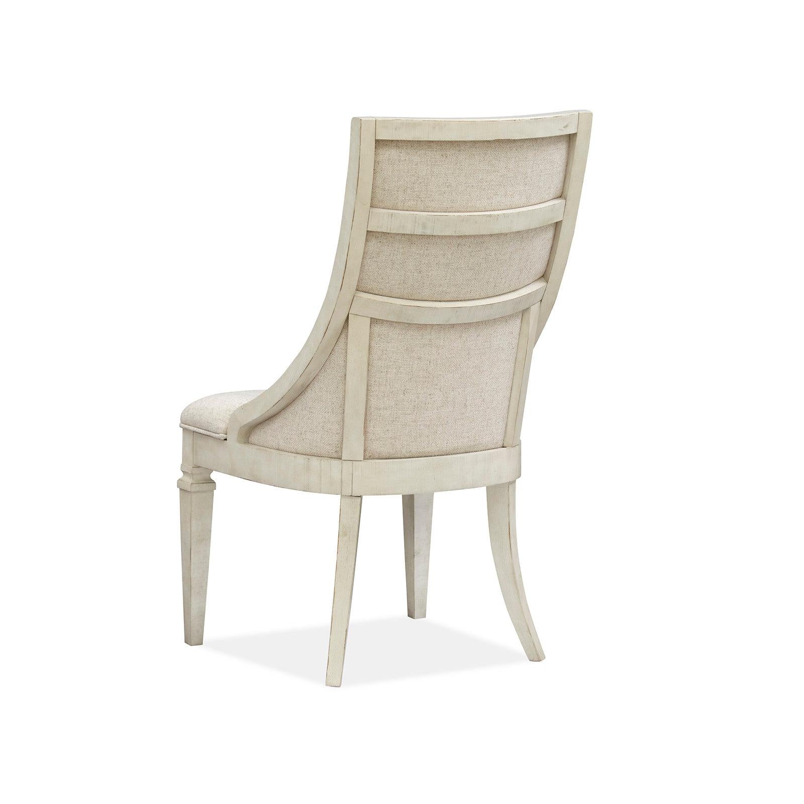 Magnussen Home Newport Alabaster Upholstered Arm Chair Set of 2