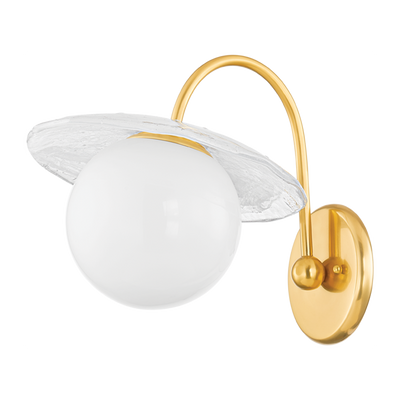 Hudson Valley Lighting Stampford 1 Light 10.75 inch Aged Brass Wall Sconce Wall Light