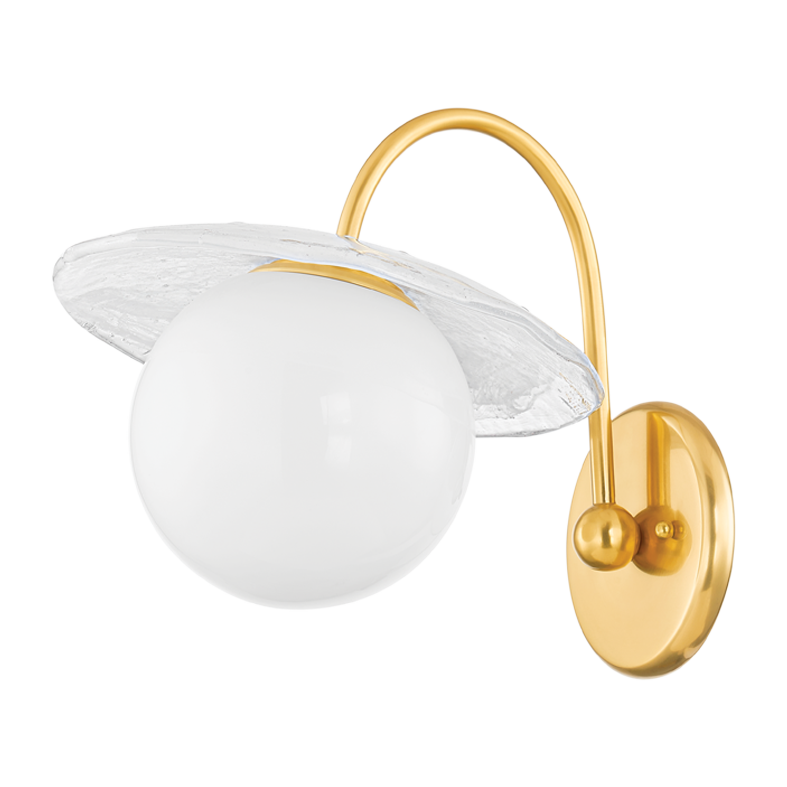 Hudson Valley Lighting Stampford 1 Light 10.75 inch Aged Brass Wall Sconce Wall Light