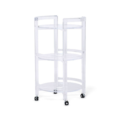 Interlude Diego Acrylic Bar Cart