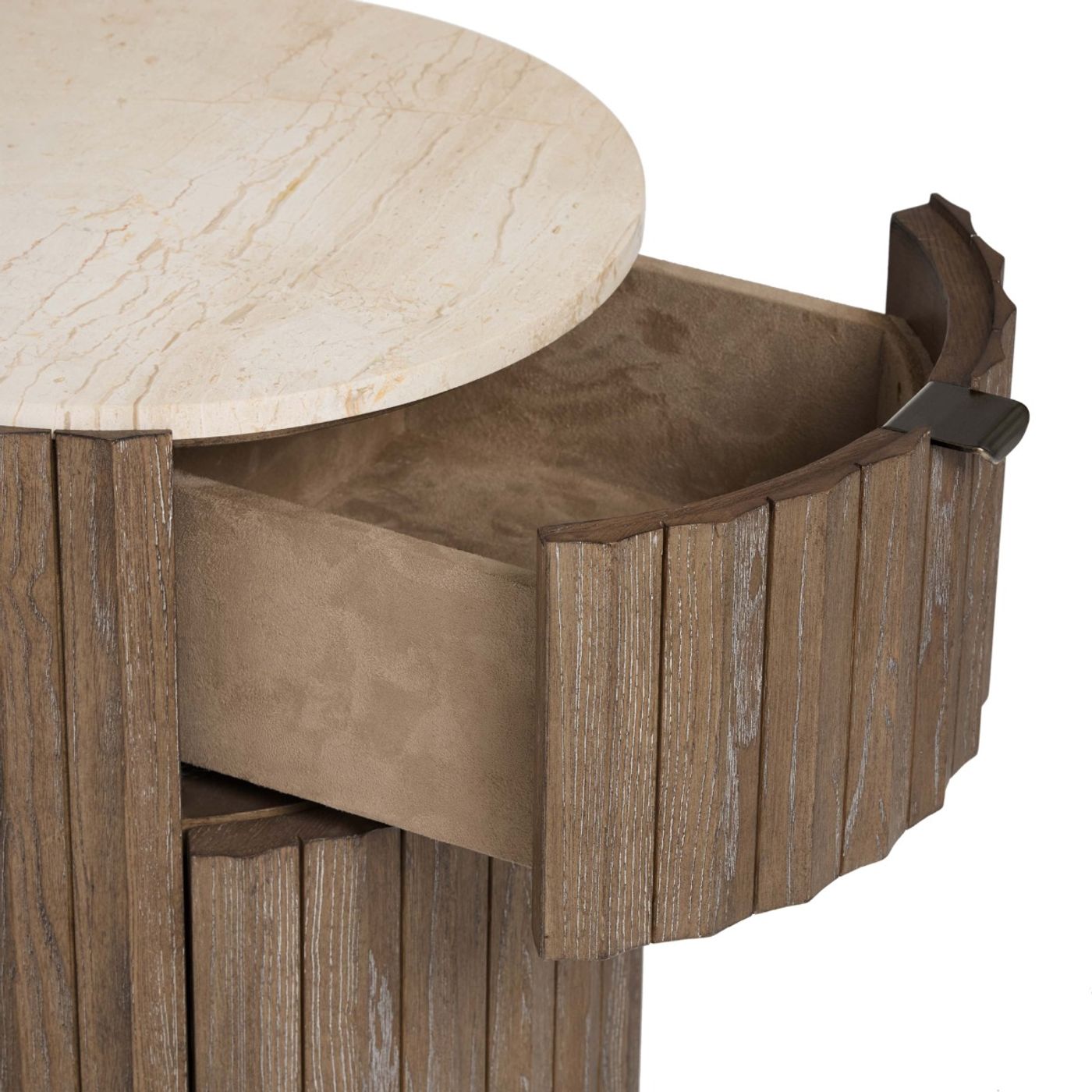 Interlude Montauk Autumn Brown Bedside Chest