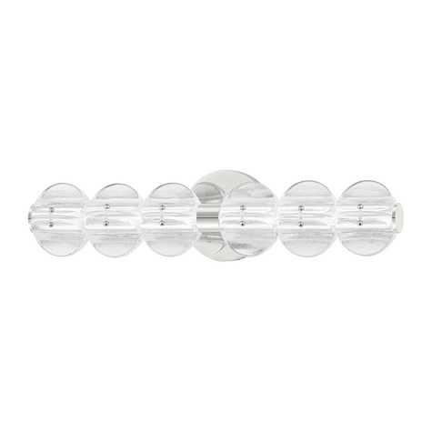 Hudson Valley Lighting Lindley 6 Light 5 inch Bath and Vanity Wall Light