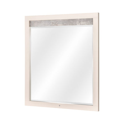 Michael Amini Pavira Dresser Mirror with LED Lights - Stone
