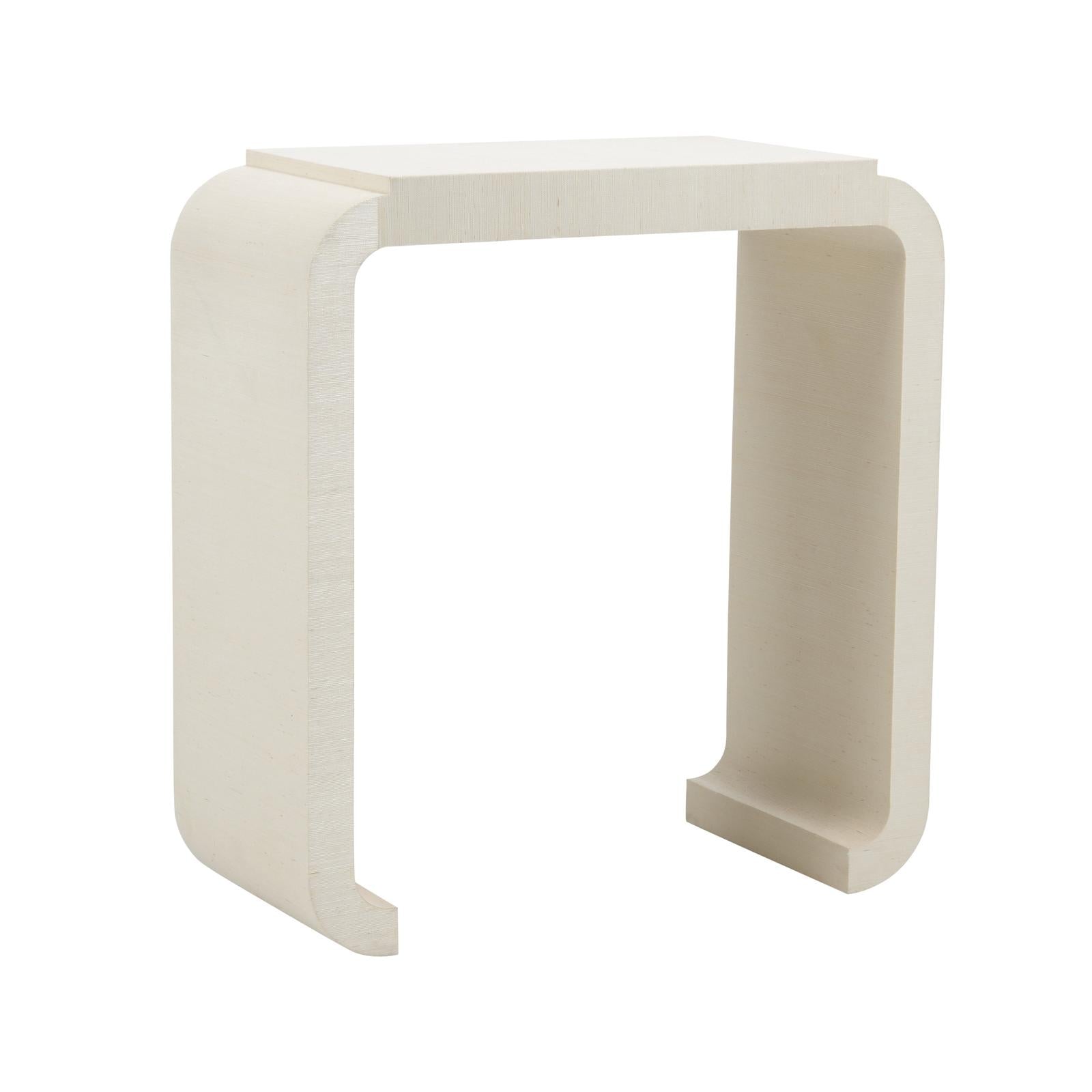 Wildwood Notched Grasscloth Waterfall Console