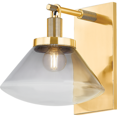 Hudson Valley Lighting Mendon 1 Light 8.5 inch Aged Brass Wall Sconce Wall Light