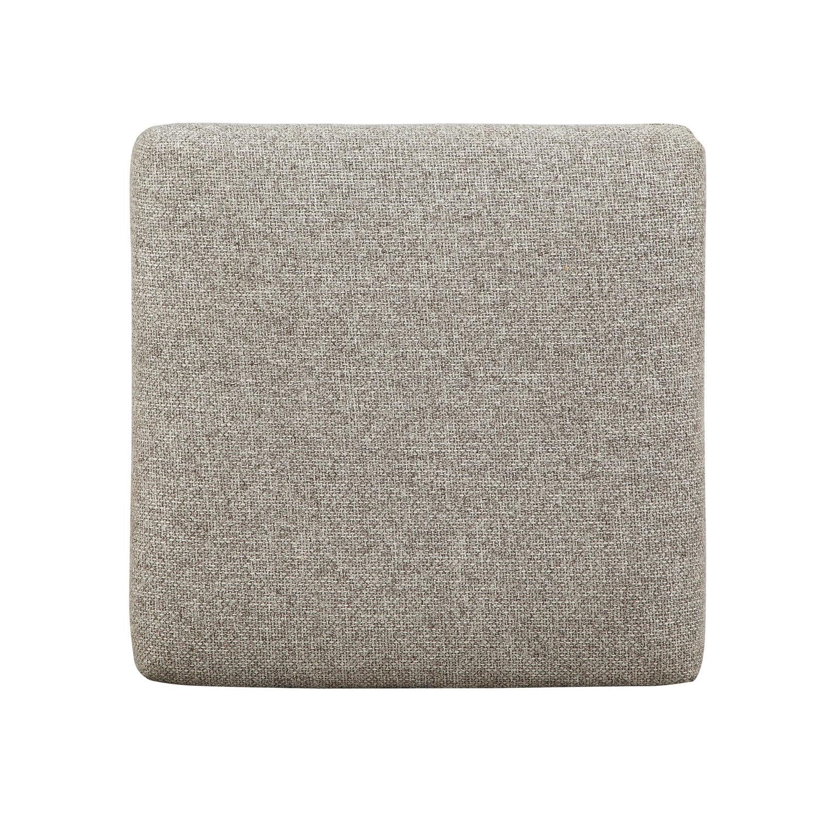 Magnussen Home Lindon Belgian Wheat Upholstered Stool