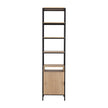 Sunpan Ambrose Modular Bookcase - Small - Rustic Oak - Black