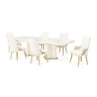 Michael Amini La Terrazza Double Pedestal Dining Table - Creamy Pearl