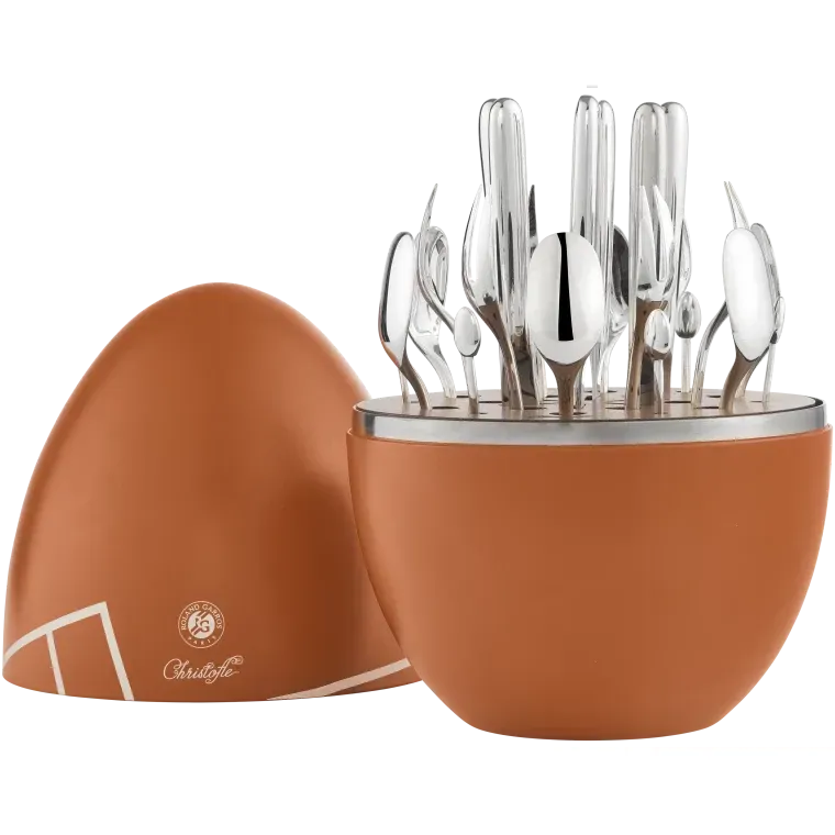Christofle Mood Roland-Garros Mood Party - Silver-plated 24-piece Appetizer Set