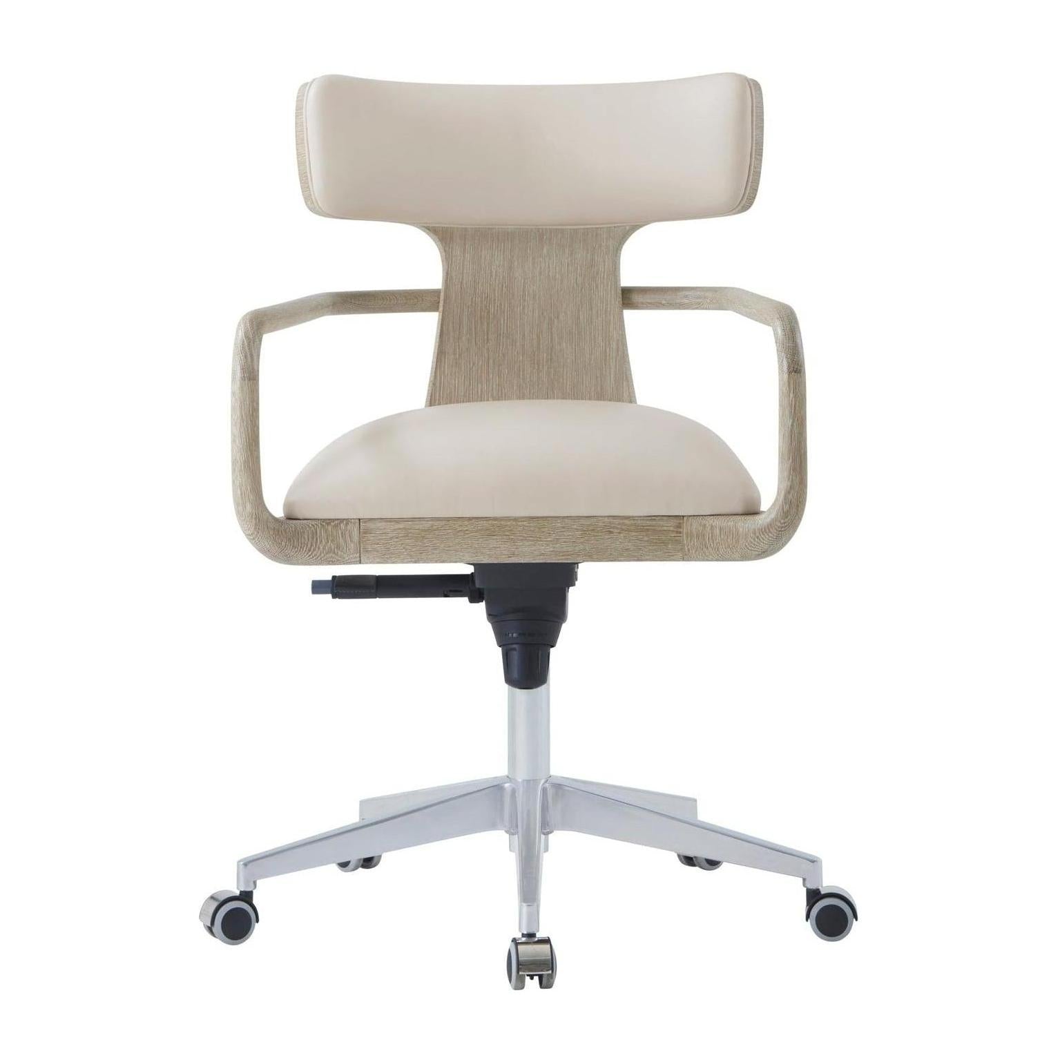 Theodore Alexander Repose Wooden Upholstered Study Chair