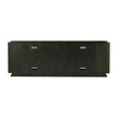 Theodore Alexander Repose Glass Door Media Console With Drawers and Side Storage