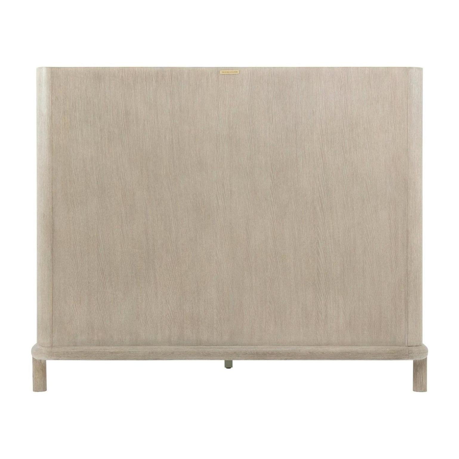 Theodore Alexander Repose Wooden with Upholstered Headboard Bed