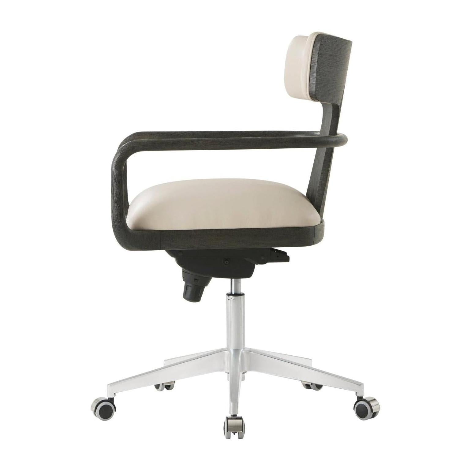 Theodore Alexander Repose Wooden Upholstered Study Chair