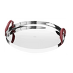 Christofle Mood Stainless Steel Mirror Polished Round Tray with Leather Handles - 16 in