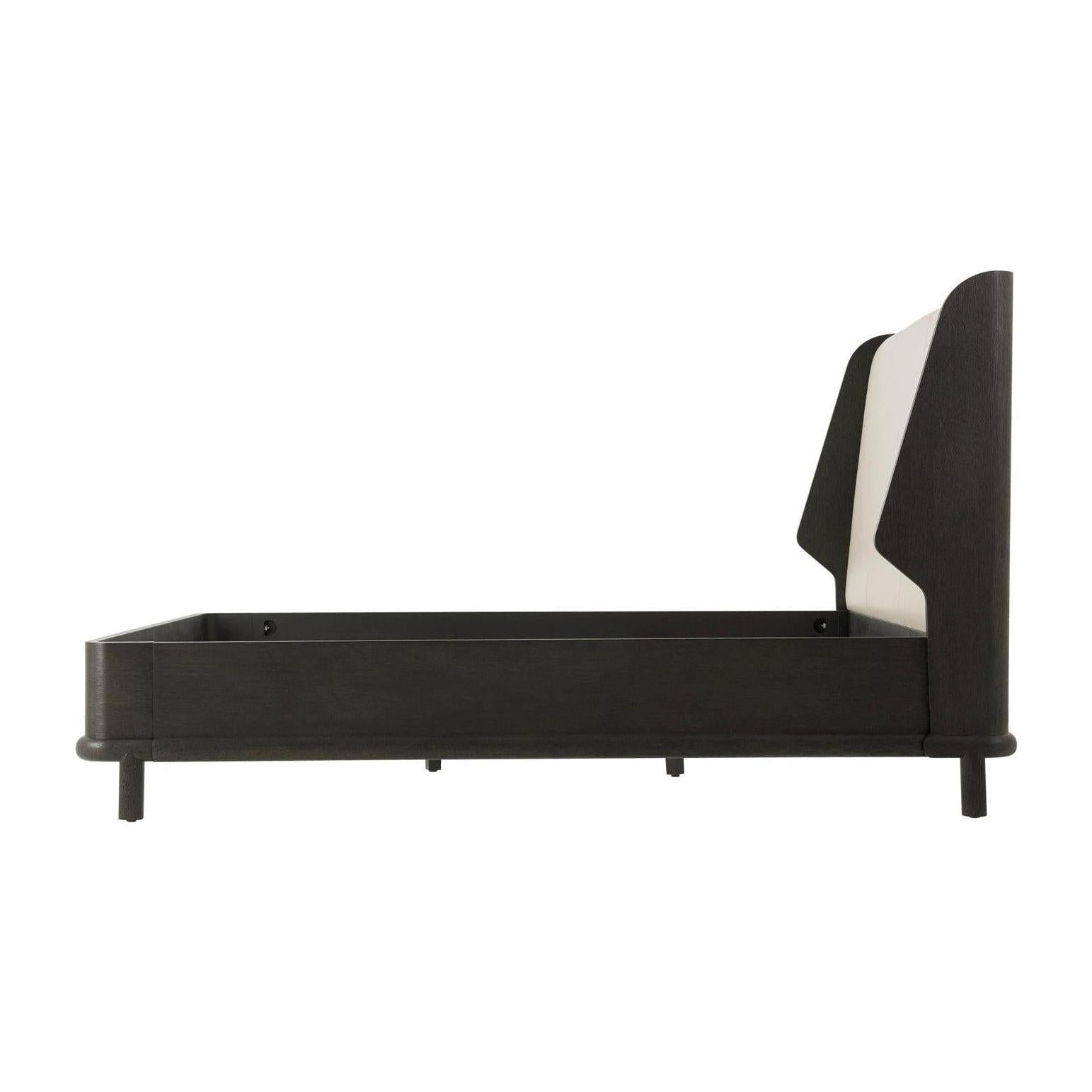 Theodore Alexander Repose Wooden with Upholstered Headboard Bed