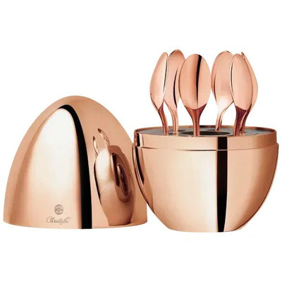 Christofle Mood Coffee Rose Gold 6-Piece Espresso Spoon Set