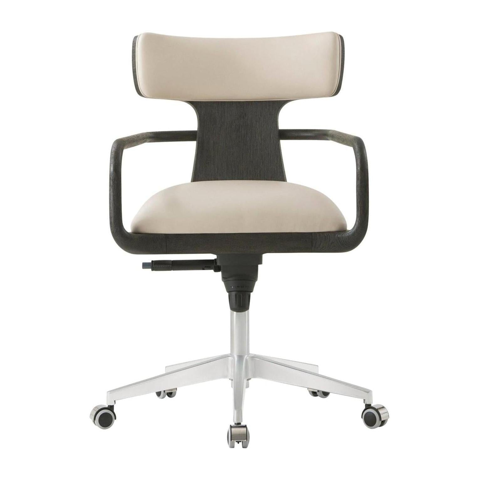 Theodore Alexander Repose Wooden Upholstered Study Chair