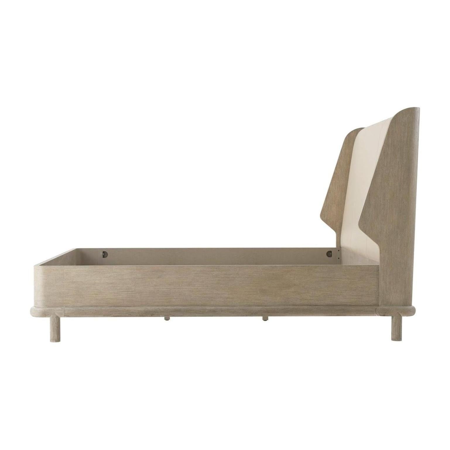 Theodore Alexander Repose Wooden with Upholstered Headboard Bed