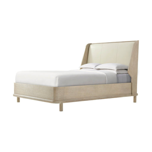 Theodore Alexander Repose Wooden with Upholstered Headboard Bed