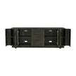 Theodore Alexander Repose Glass Door Media Console With Drawers and Side Storage