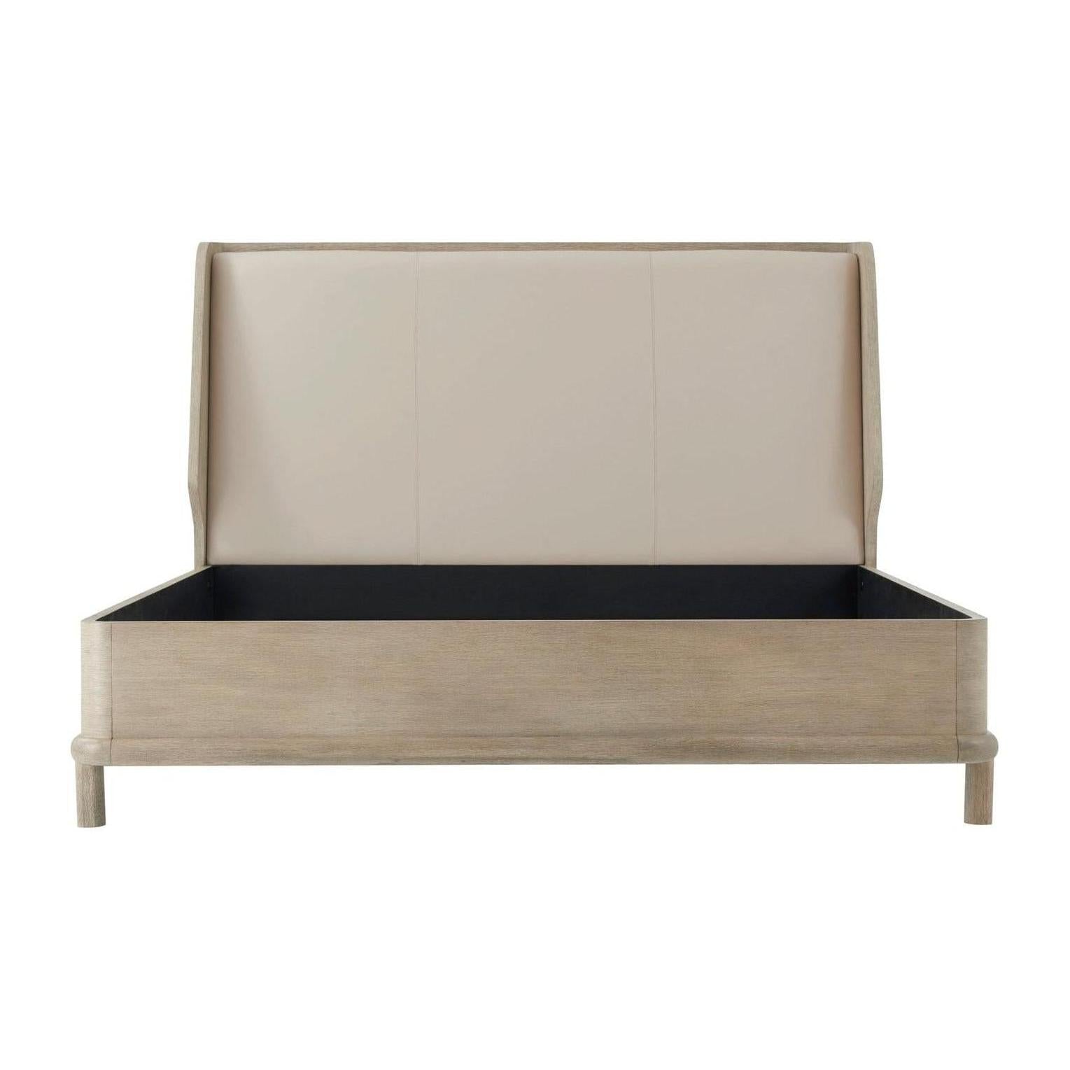 Theodore Alexander Repose Wooden with Upholstered Headboard Bed