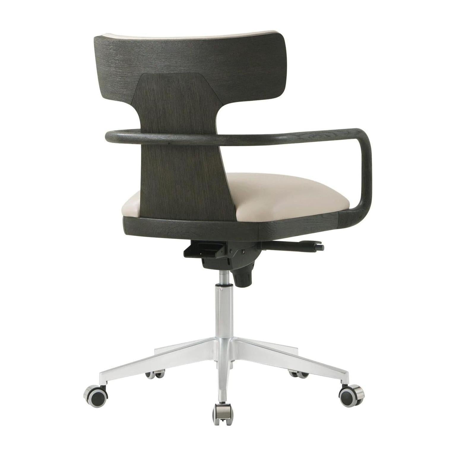 Theodore Alexander Repose Wooden Upholstered Study Chair