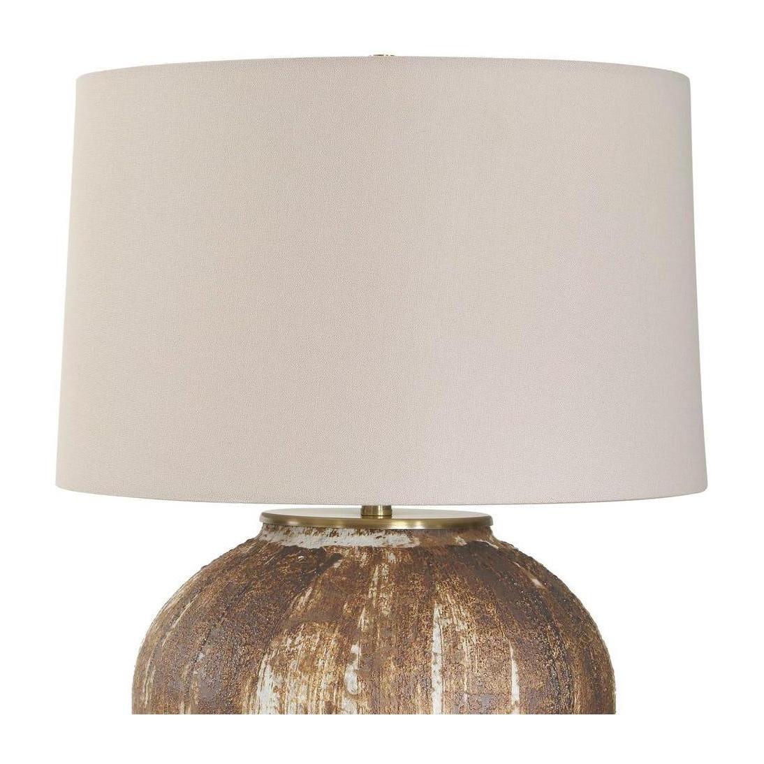 Uttermost McKinley Textured Brown Table Lamp