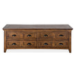 Magnussen Home Bay Creek Toasted Nutmeg Cocktail Table With Casters