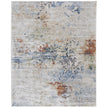 Feizy Sonora 39NUF Modern Abstract Rug in Ivory/Blue/Red