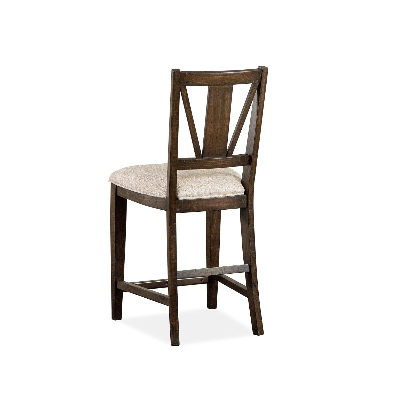 Magnussen Home Westley Falls Graphite Upholstered Counter Chair Set of 2