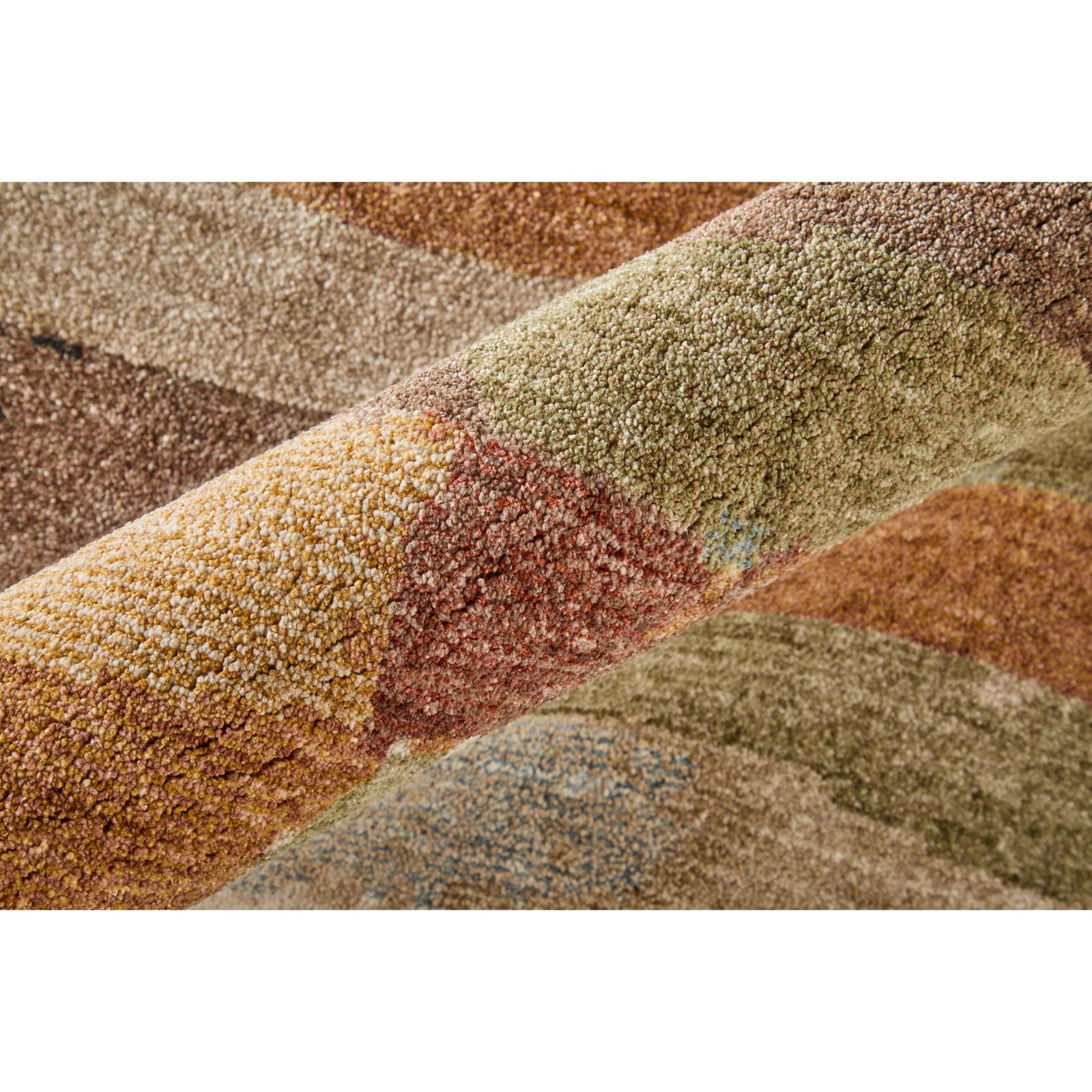 Feizy Pearson 39SHF Modern Abstract, Brown/Tan/Green, Rug