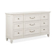 Magnussen Home Willowbrook Egg Shell White Drawer Dresser