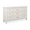 Magnussen Home Willowbrook Egg Shell White Drawer Dresser